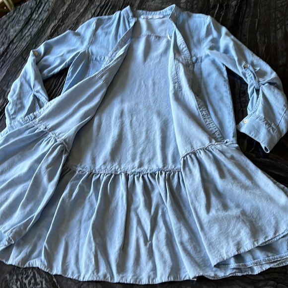 Zara denim dress 🧊. Size XS - Picture 7 of 8